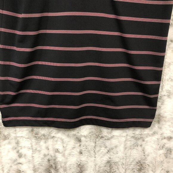 Tommy Armour Dri Logic Polo Shirt Short Sleeve Black Red Striped Mens Small - Picture 7 of 7